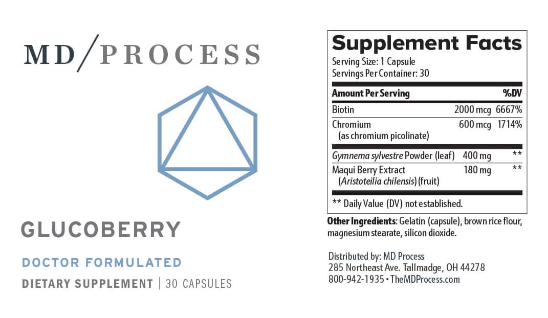 Glucoberry ingredients